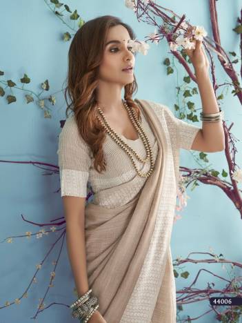 AARZOO LAKHNAWI SILK BY RAJPATH SOFT LINEN SAREE MANUFACTURER IN INDIA